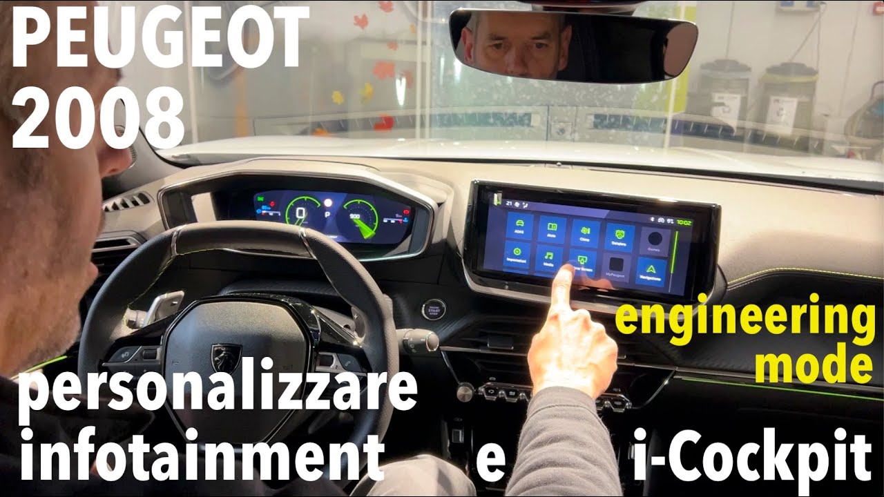 PEUGEOT 2008 (2023) tutorial: personalizzare infotainment e i-Cockpit (e attivare engineering mode)