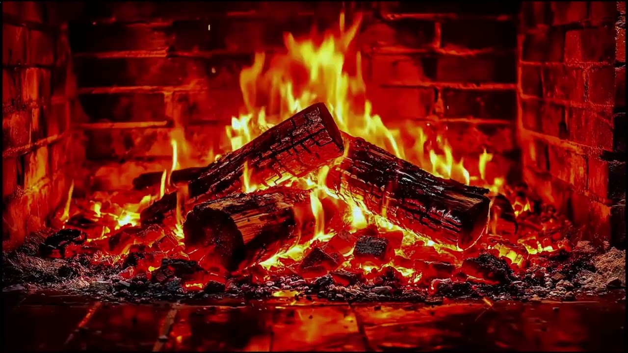 10 Saat Kesintisiz Şömine Ateşi 🔥 Rahatlatıcı Ortam ve Doğal Sesler