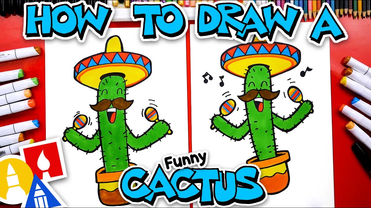 How To Draw A Cinco De Mayo Cactus