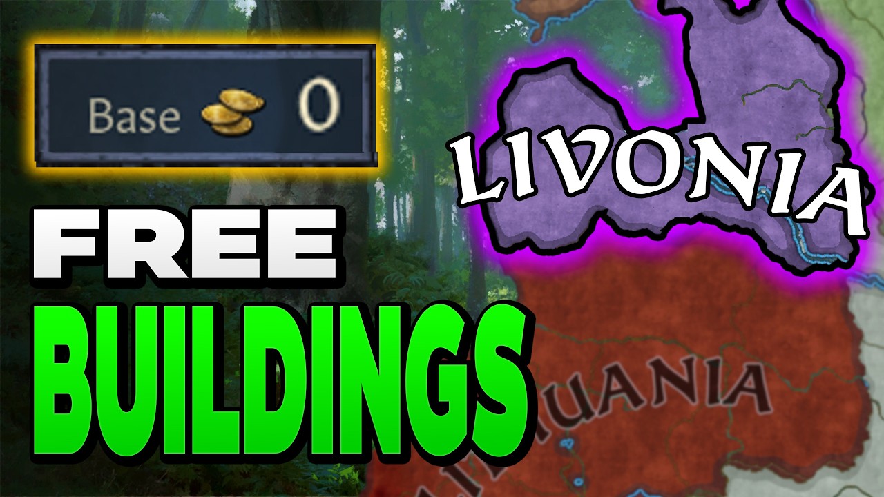 Playing TALL as Livonia to abuse modifiers for FREE BUILDINGS in CK3