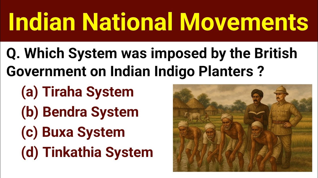 Indian National Movements Important Questions | General knowledge Important Questions For All Exams