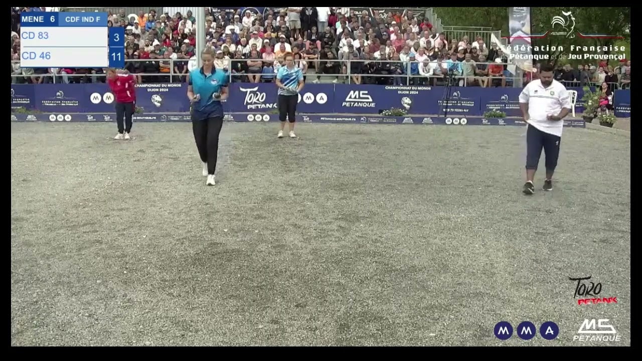 Petanque France Champions 2024, Women single Peyrot Cindy vs DURAND MALORIE