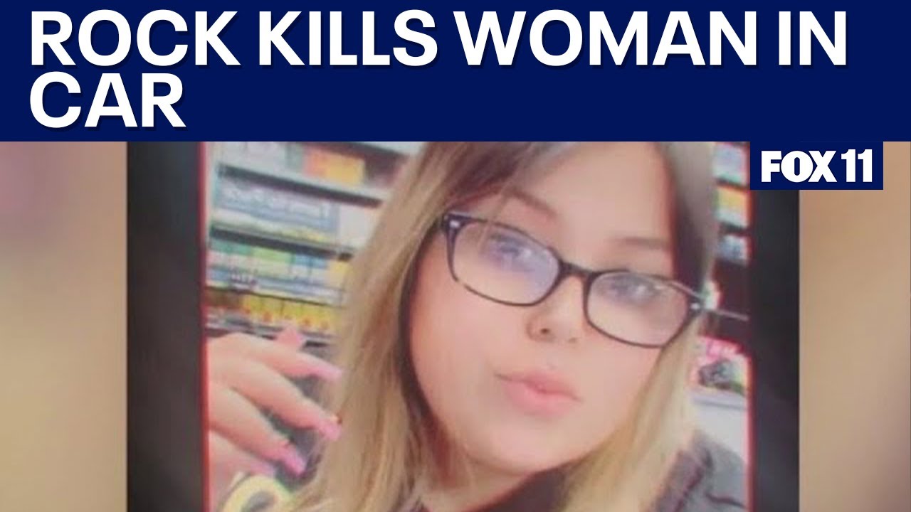 Woman killed after rock smashes through windshield on freeway