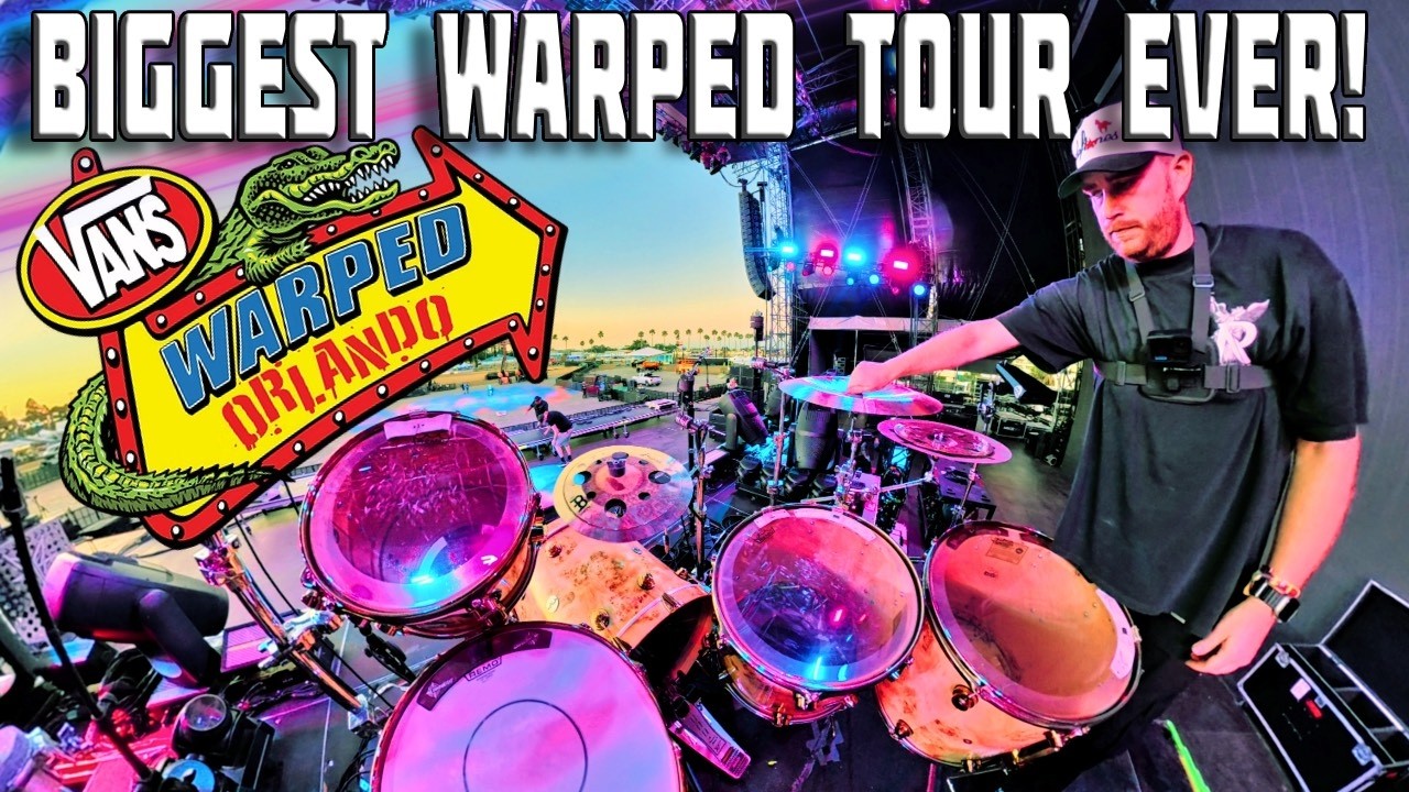 WARPED TOUR ORLANDO 2025 | День барабанного техника в жизни