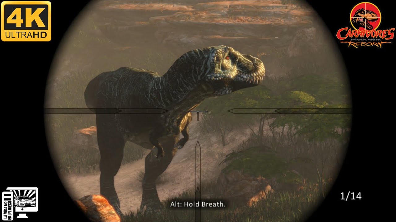 Carnivores: Dinosaur Hunter Reborn / T.rex Macho Gameplay PC 4K 60fps