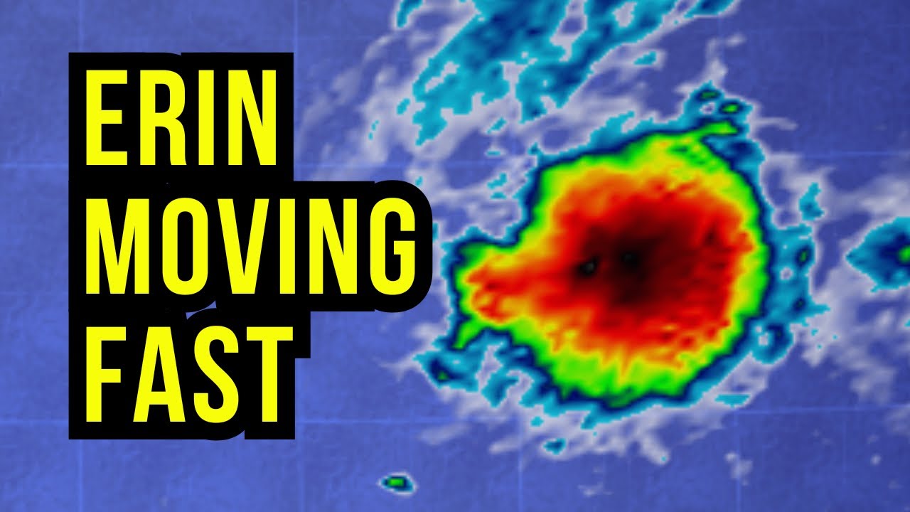 Erin Moving Quickly to the West...