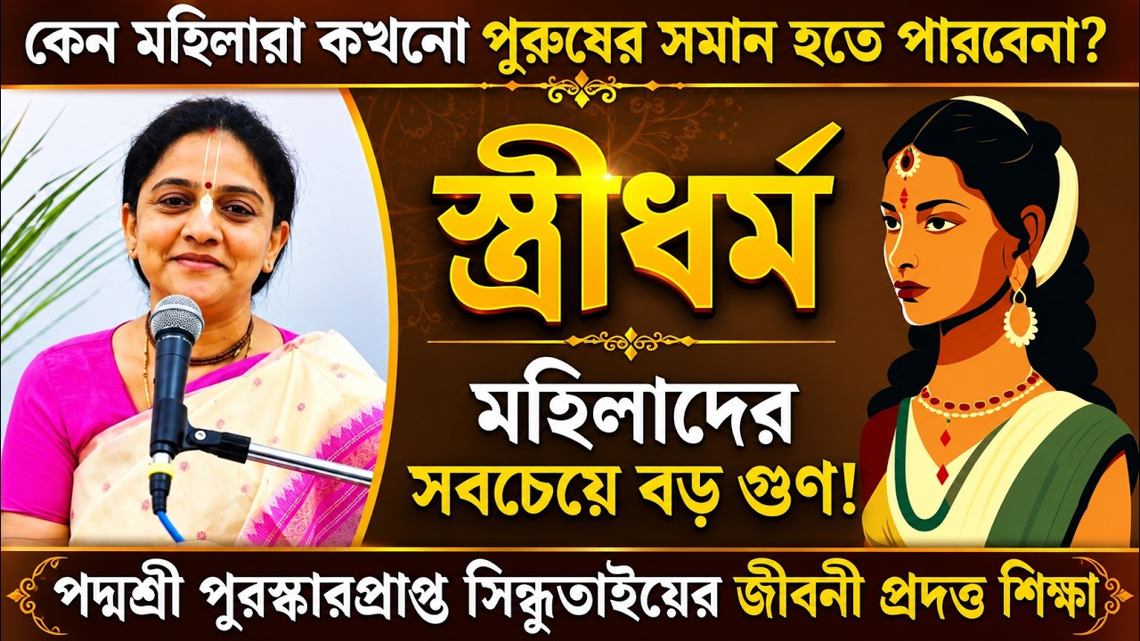 মহিলাদের সবচেয়ে বড় গুণ কী❓ কেন এই গুণটি সকল মাতাজিদের চরিত্রেই থাকা উচিত❓⚫ Nitai Sevini Mataji
