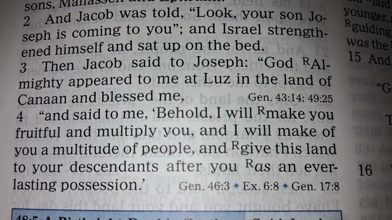 SDA reading Genesis 46, 47, and 48 and Matthew 13:1-30.