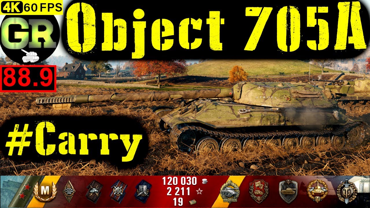 World of Tanks Object 705A WoT Replay - 8 Kills 9.8K DMG(Patch 1.4.0)