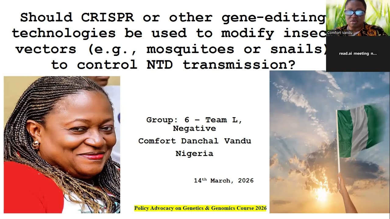 Team LDebate Session(14-03-2026)| Using CRISPR to Modify Insect Vectors for NTD Control – G 6 Neg