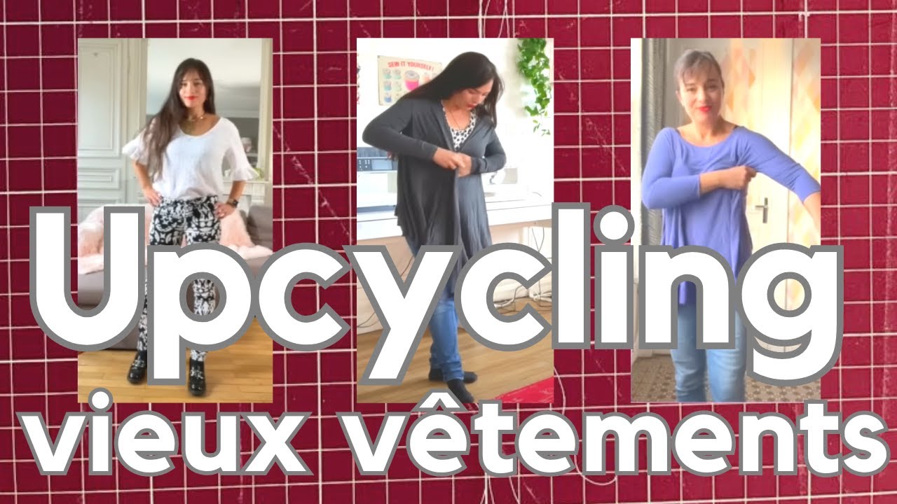 Couture et recyclage : un jean, un sweat et un gilet