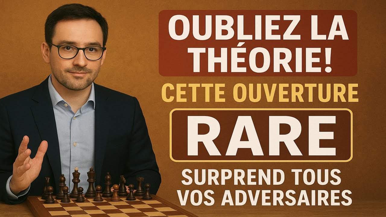 Oubliez la théorie! Cette ouverture RARE surprend tous vos adversaires