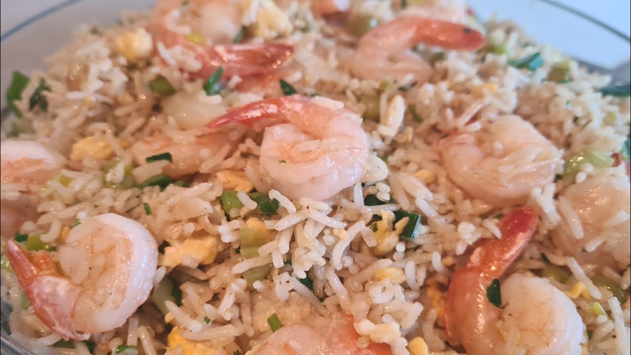 🇸🇷 Surinaamse Witte Nasi Garnalen|Surinamse Fried Rice With Shrimp|