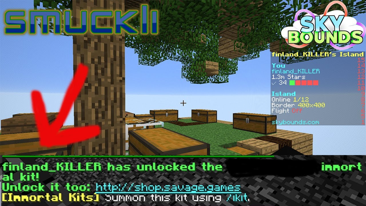 Minecraft Skybounds S2E4 UNLOCKING MY FIRST IMMORTAL KIT FROM AN IMMORTAL SHARD!!