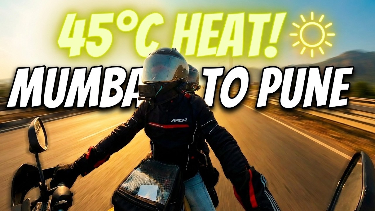 45&deg;C Extreme Heat | Mumbai To Pune Road Trip | Moto Vlog