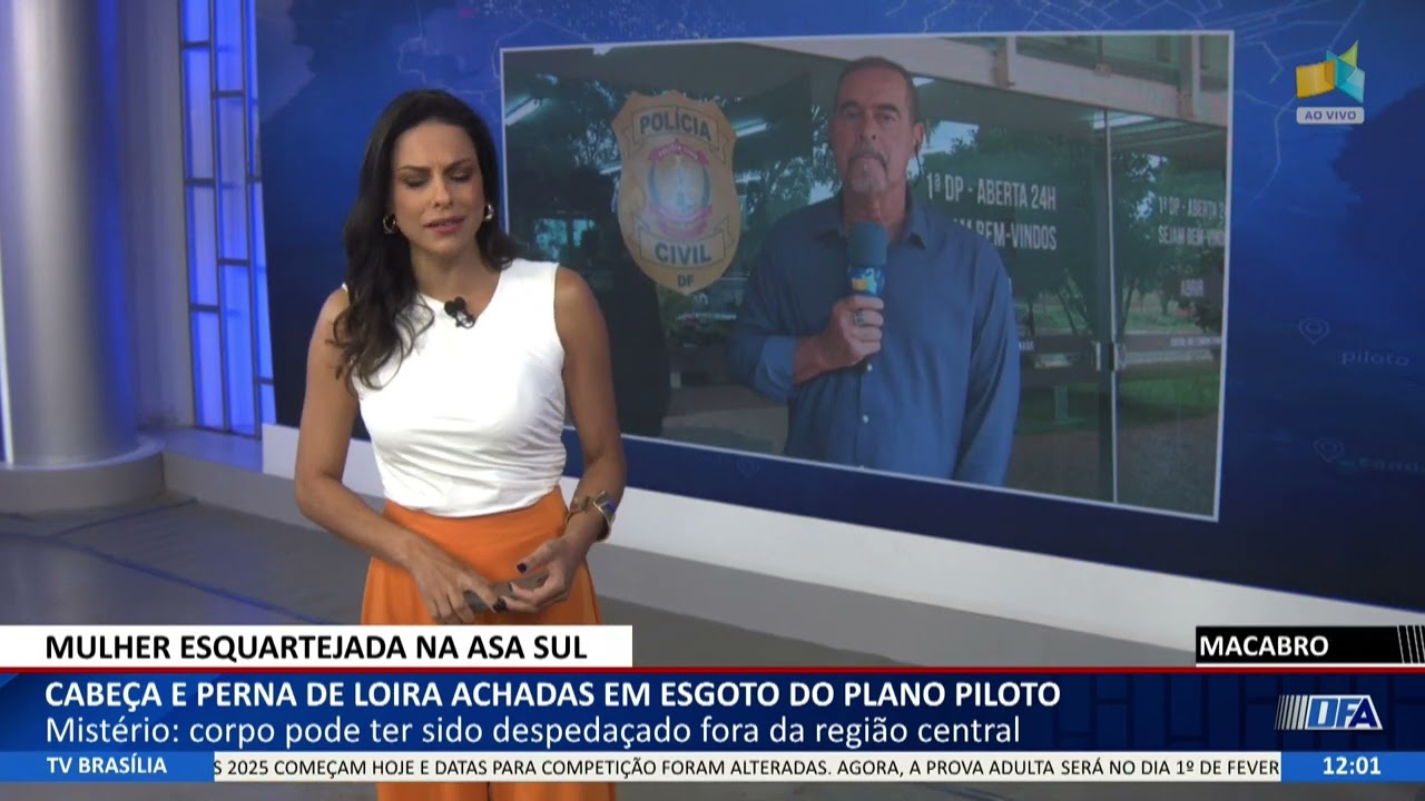 DF ALERTA - Cabeça e perna de loira achadas em esgoto do Plano Piloto