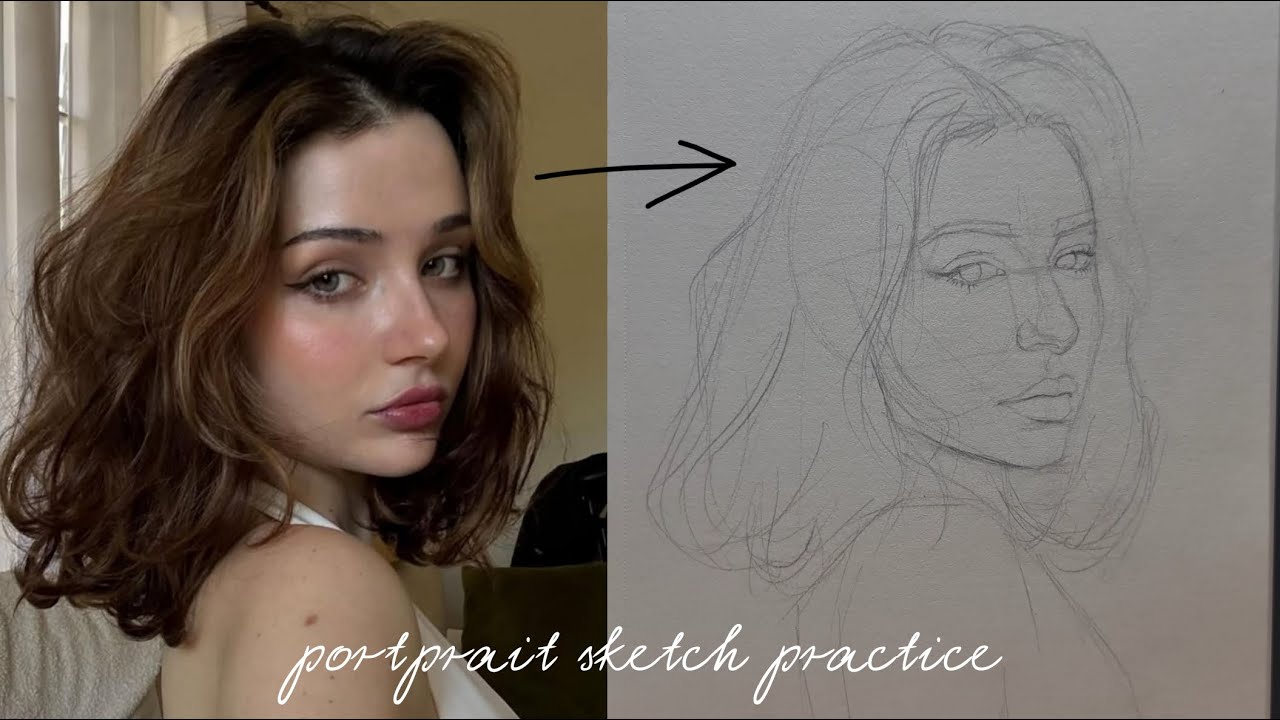 Master portrait drawing with the loomis method