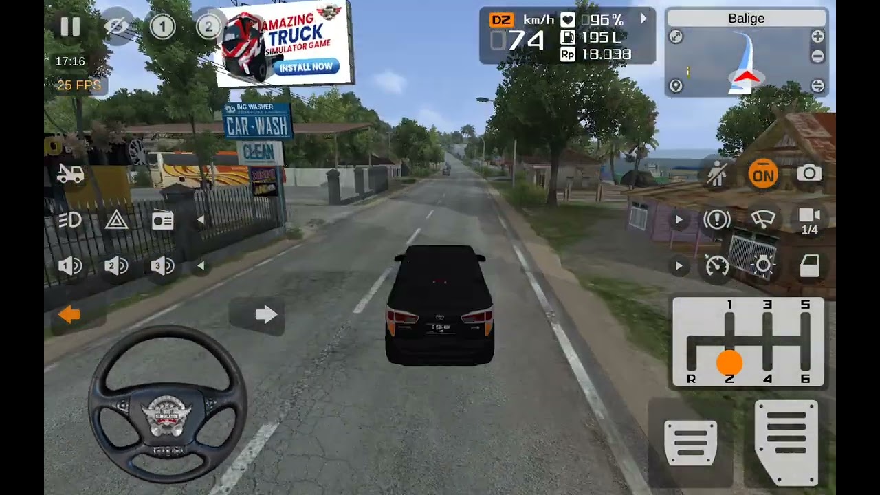 Segampang itu lho bawa mobil.part 2.BUSSID