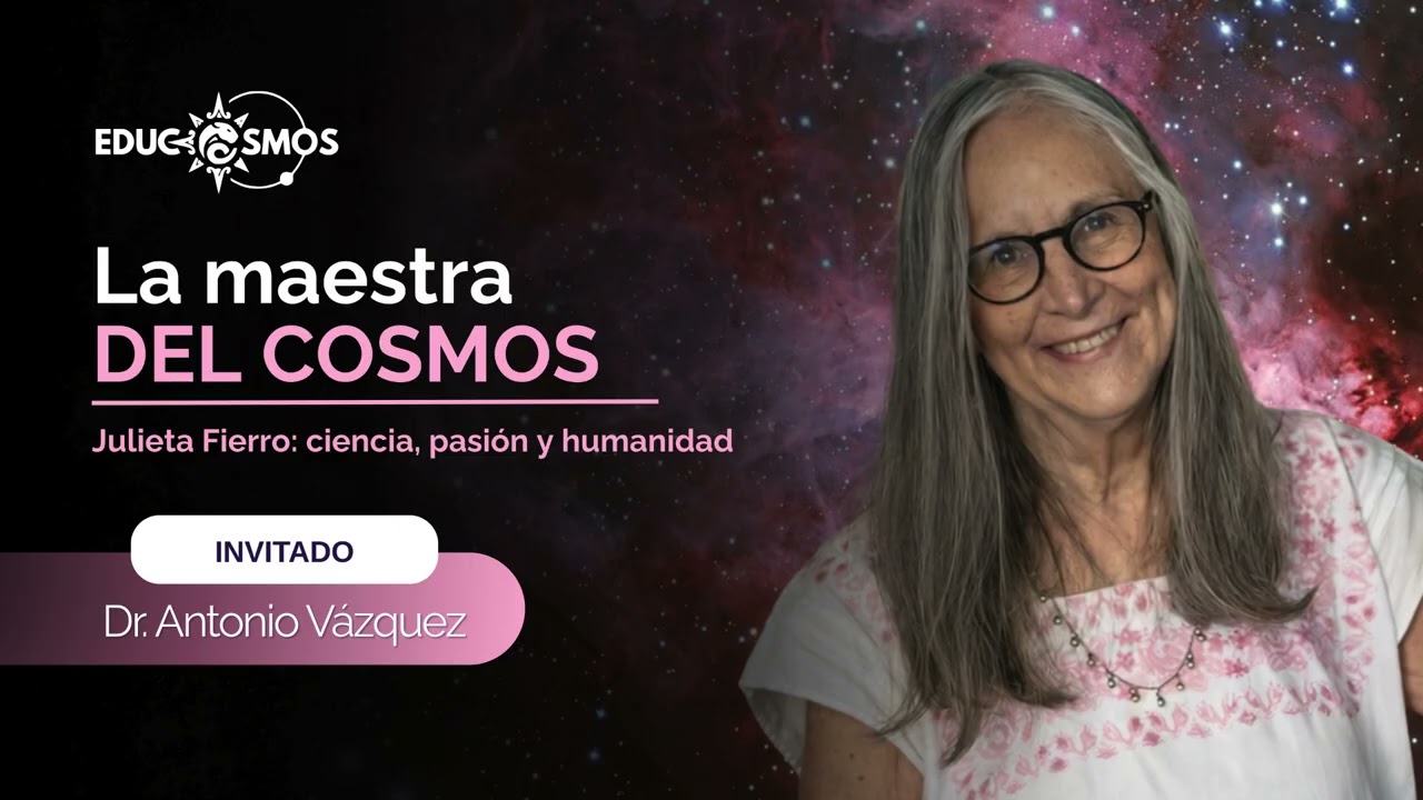 La maestra del Cosmos con Antonio Vázquez