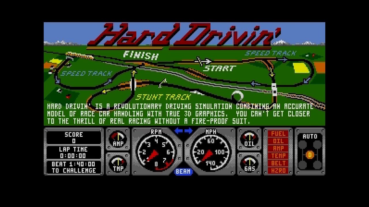Mega Drive Longplay [584] Hard Drivin' (US)