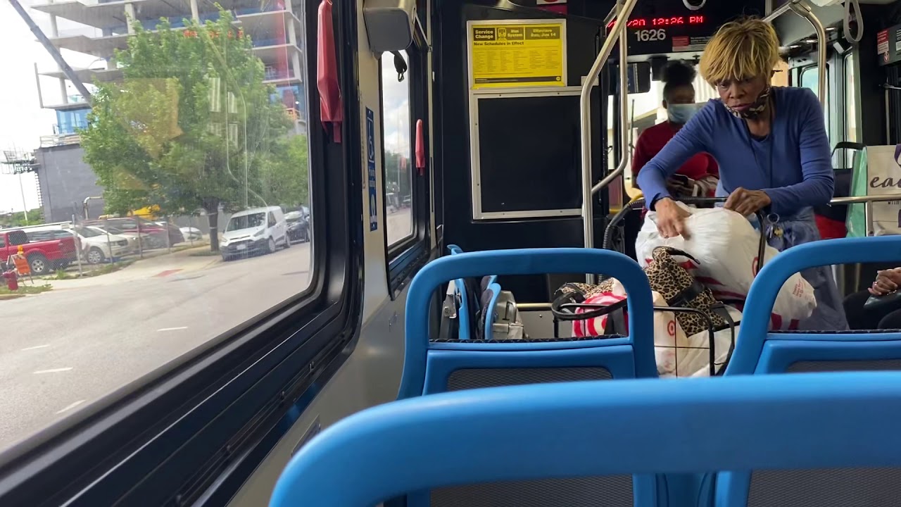 Ride On The CTA New Flyer D40LF Bus 1626 On Rt 126 Jackson