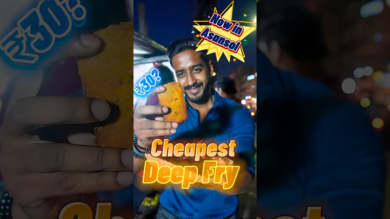This Shop in Asansol Sells DELICIOUS Deep Fried Items starting ₹30/- 😍❤️| Deep Fry Zone #shorts