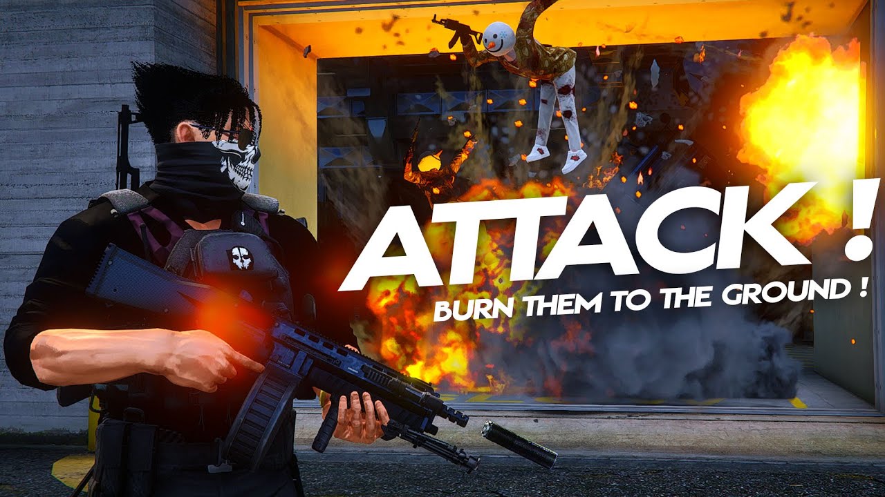 ATTACK !!! HANCURKAN SEMUA PERSENJATAAN TRIAD SAMPAI MENJADI ABU !!! BURN THEM TO THE GROUND !!!