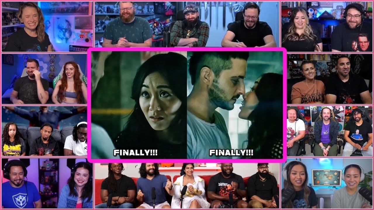 YouTubers React To Kimiko And Frenchie Kiss Scene | The Boys S4 Ep8 Kiss Scene Reaction Compilation