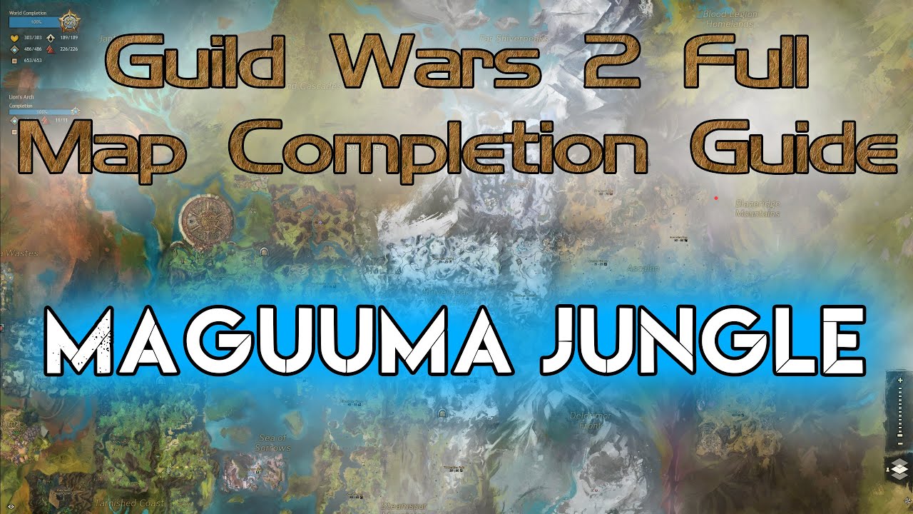 Maguuma Jungle Region - GW2 FULL Map Completion Guide 2020 - The Legend Giveaway