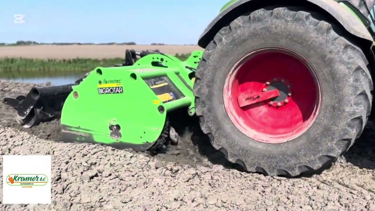 #afleveren Kramer Farmtec roterende spitmachine. Aan Loonbedrijf Klaas Fekkes