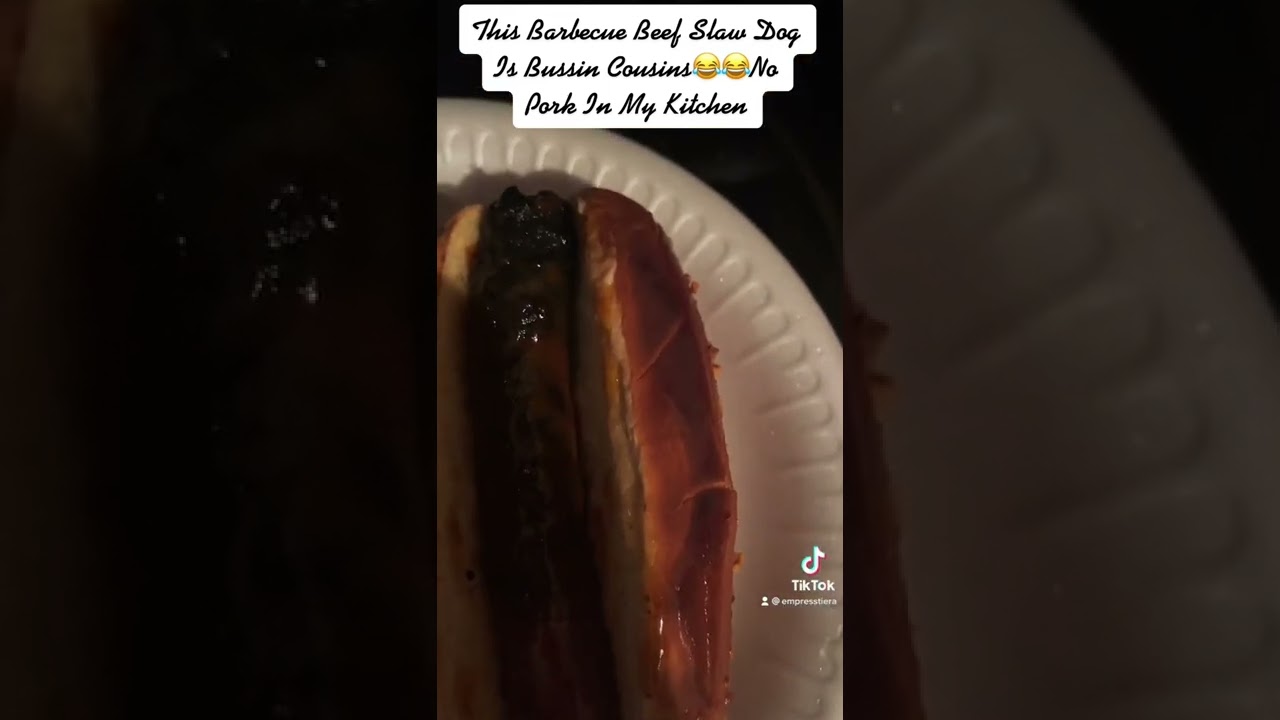 Barbecue Beef Slaw Dog