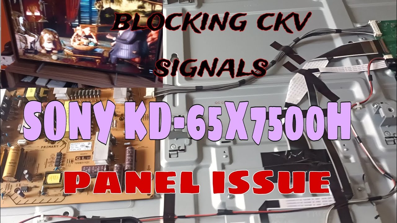 How to fix Sony KD-65X7500H  panel issue display problem.#gertechph