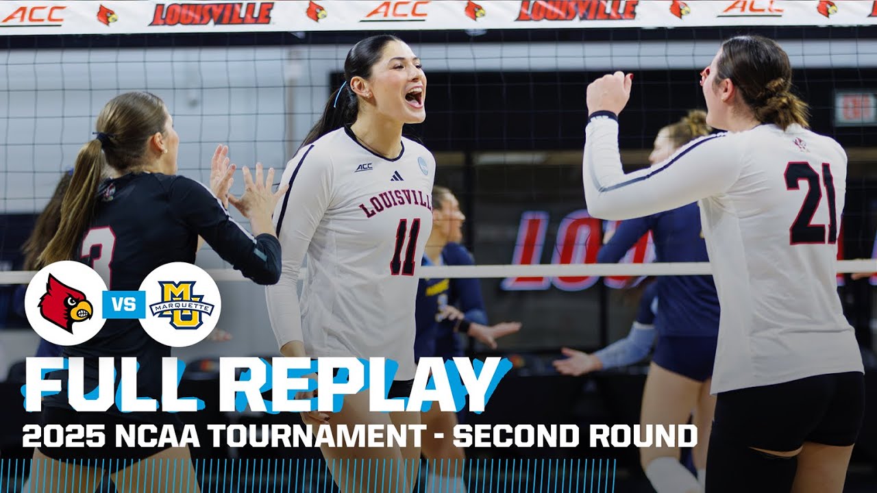 Louisville vs. Marquette: 2025 NCAA women's volleyball second round | FULL REPLAY