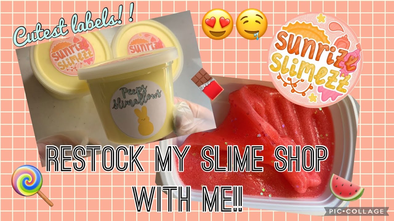 RESTOCK MY SLIME SHOP WITH ME!!