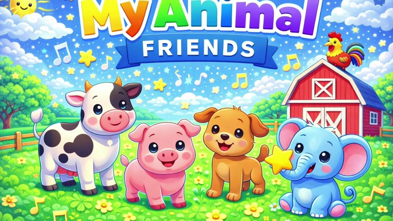 My Animal Friends 🐮🐷🐶 | Animal Song for Kids | Nursery Rhymes