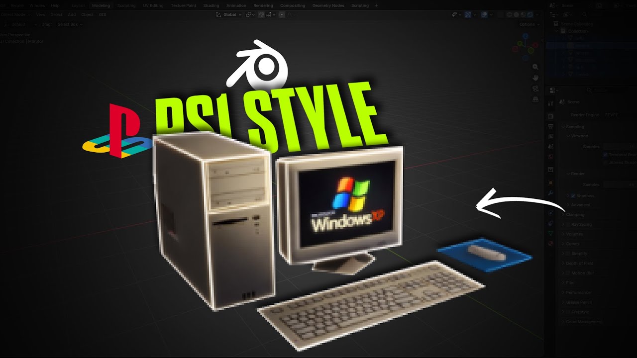 Como eu faço Modelos 3D de PS1 no Blender