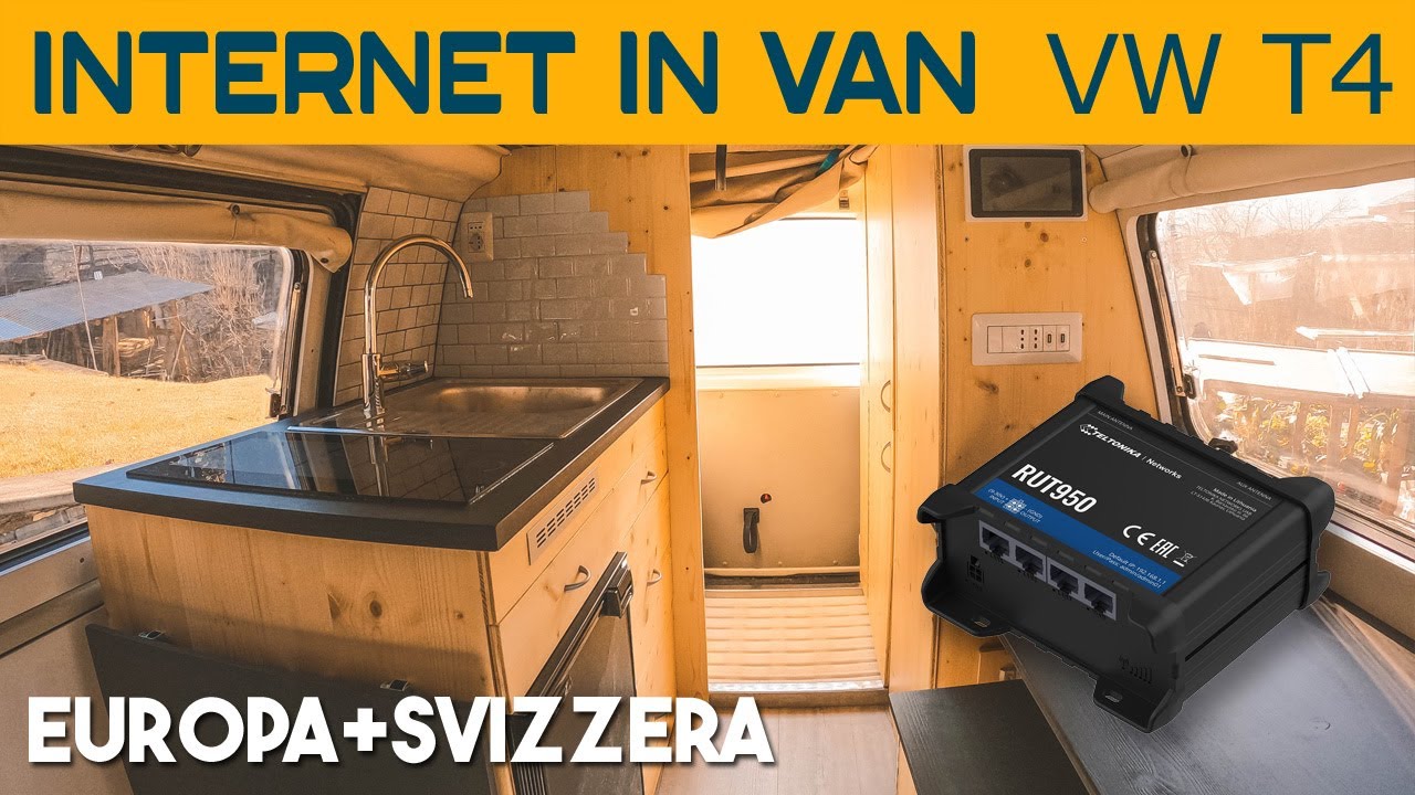 INTERNET IN CAMPER in tutta Europa + Svizzera 📲 Camperizzazione van VW T4 🚐