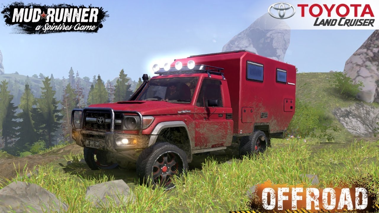 Spintires: MudRunner - TOYOTA LAND CRUISER 70 On the Mountain Off-road
