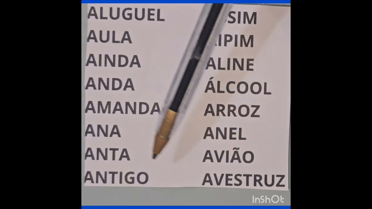 PALAVRAS  INICIADAS  COM  A  VOGAL  A  ! PRÓ  IVANI  !