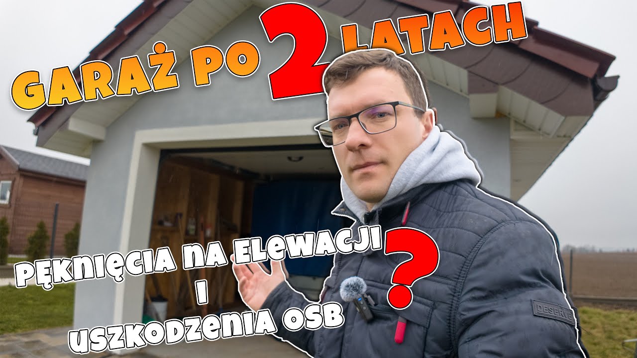 Elewacja na płycie OSB garażu konstrukcji szkieletowej. Jakie problemy są po 2 latach?