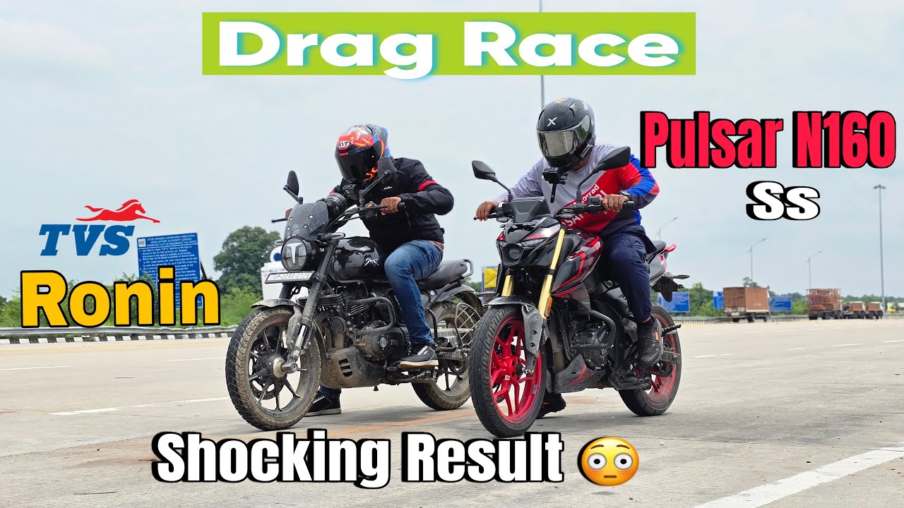 Bajaj Pulsar N160 ss Vs Tvs Ronin 225 Drag Race || N160 ss Vs Ronin 225 Drag Race || N 160ss