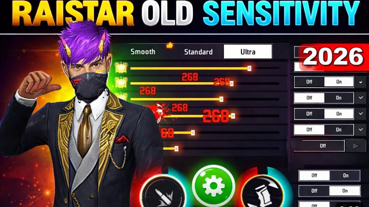 Free Fire Max Auto Headshot 😱Trick 2026 Sensitivity | 2gb, 4gb, 6gb Ram Headshot Sensitivity Setting