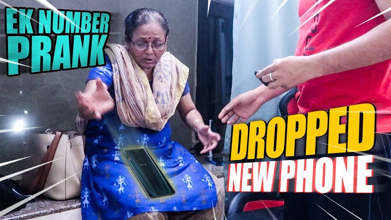 MOM DROPPED HER NEW MOBILE PHONE !!! [PRANK]