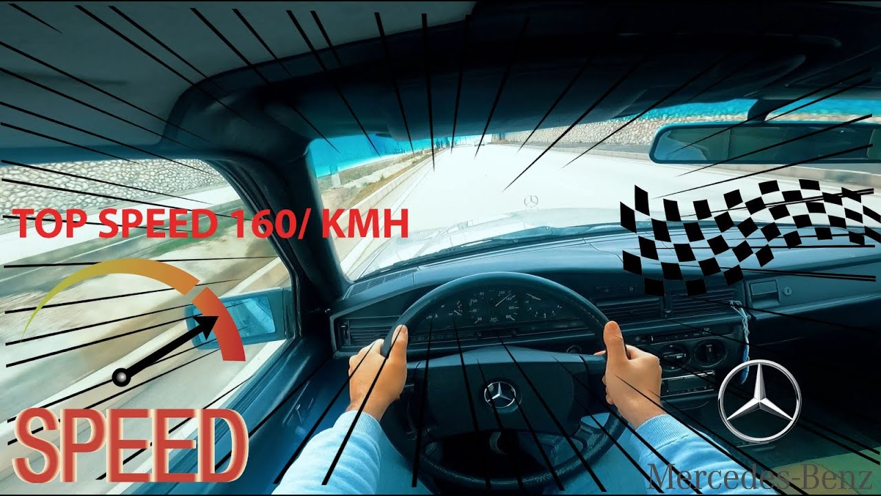 W201 | MERCEDES-BENZ 190 D | TOP SPEED  | POV GOPRO