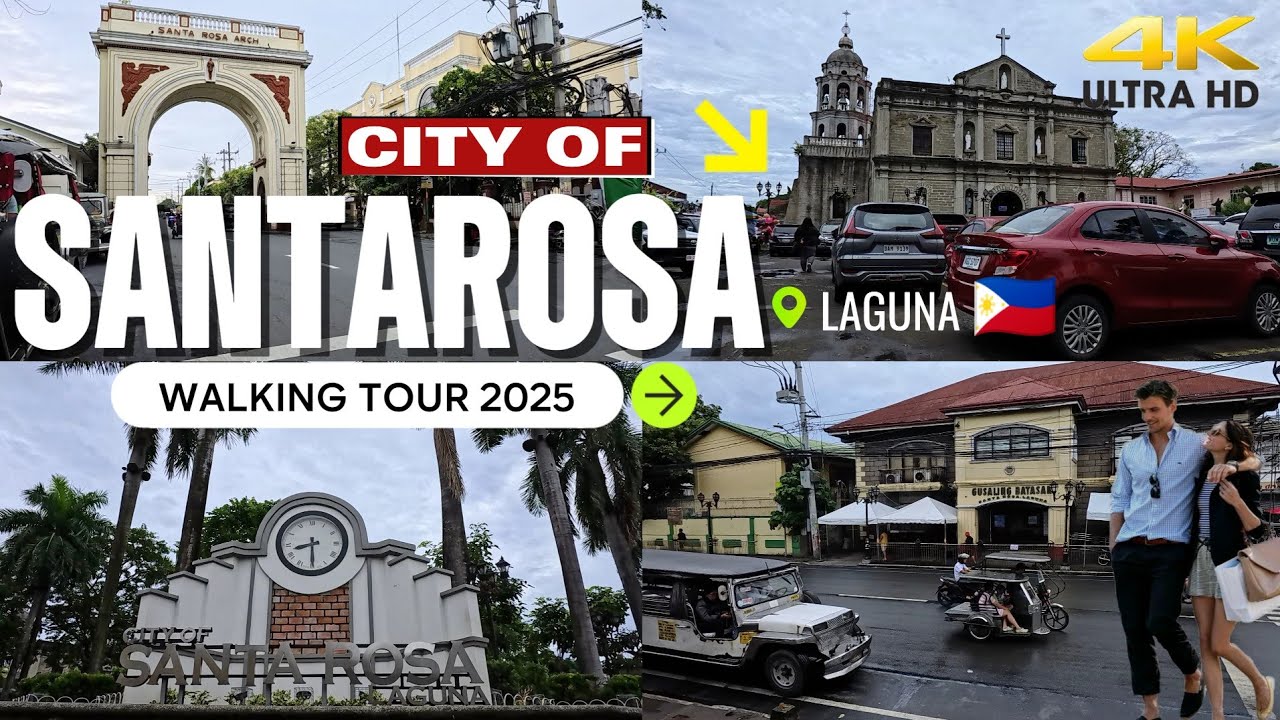 SANTA ROSA CITY 2025 🇵🇭 | Poblacion to Public Market WALKING ADVENTURE!  [4K]