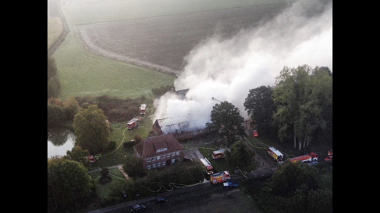 2019 10 05 Cloppenburg Bauernhofbrand Schweinestall NWM TV