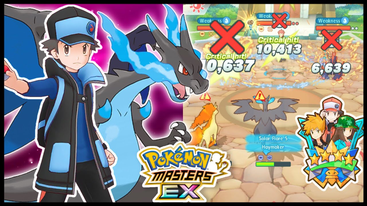 AOE SYNC NUKE! 6* EX SYGNA SUIT RED & MEGA CHARIZARD X VS FULL FORCE BATTLE P2 | Pokemon Masters EX