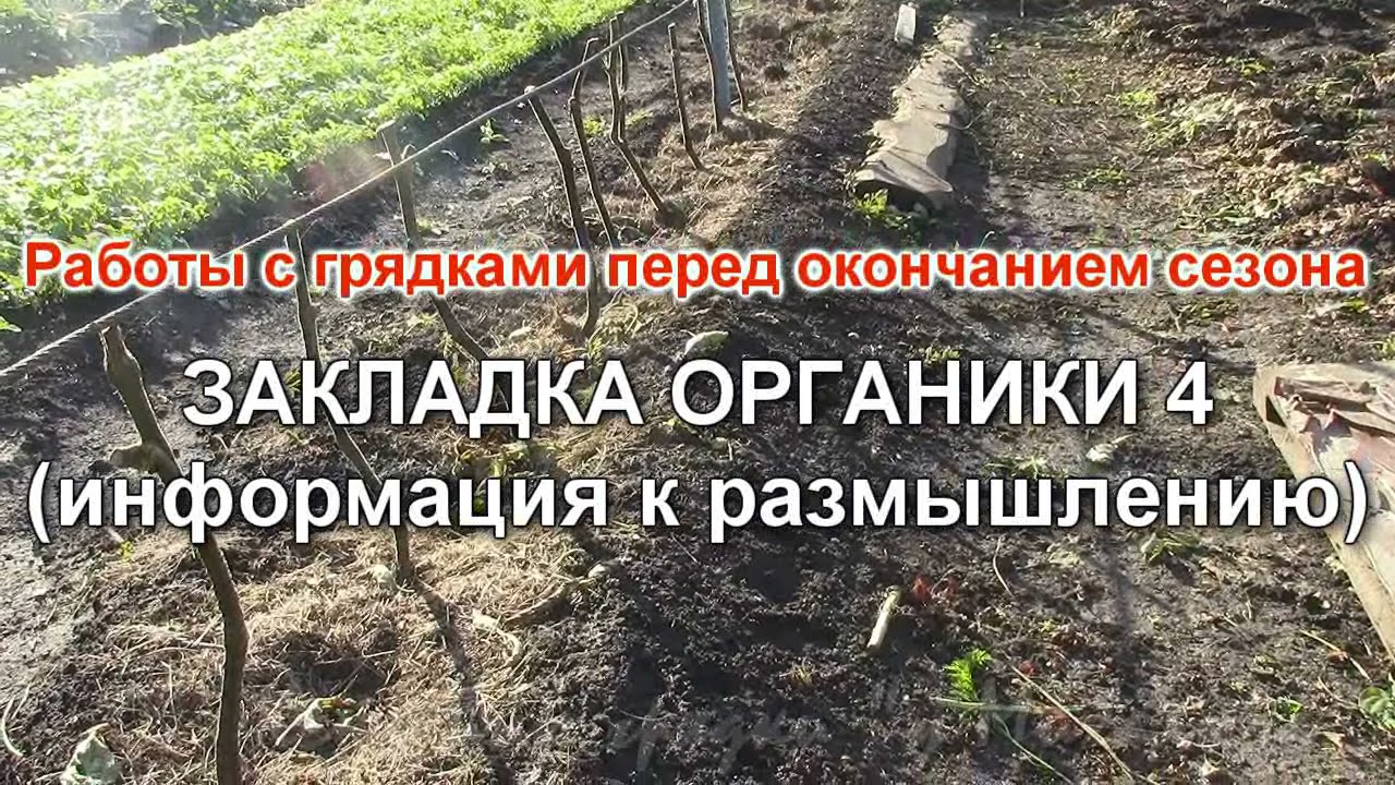 Работы с грядками  ЗАПРАВКА ГРЯДОК 4