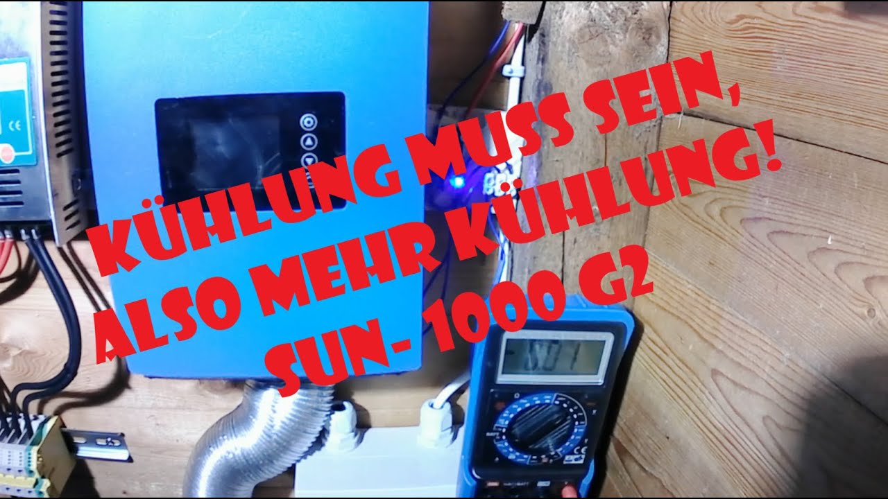 MEHR KÜHLUNG! Zusatzkühlung für den SUN-1000 GTIL G2. More Cooling