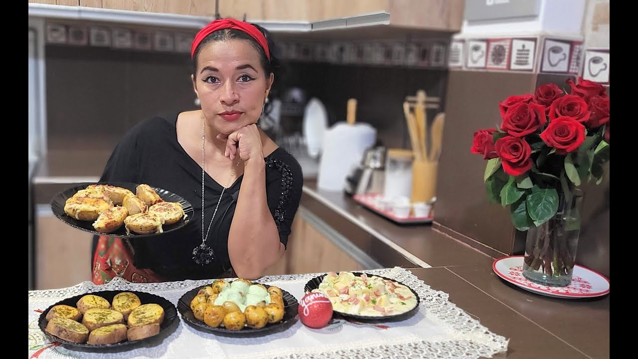 LAS MEJORES GUARNICIONES CON PAPA, papas al ajillo, papas Alfredo, papas a la mantequilla , papas ho